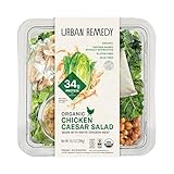 Urban Remedy Organic Chicken Caesar Salad, 6.5 oz, High-Protein Ready-to-Eat...