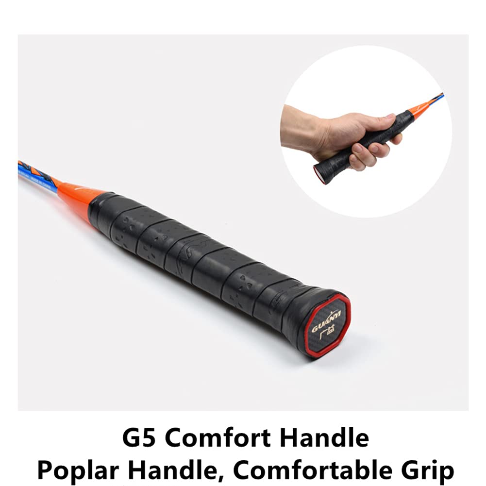 Raqueta De Bádminton Compuesto De Fibra De Carbono, Juego De Raquetas De Bádminton Ofensivo Súper Ligero, para Juegos De Patio Trasero Al Aire Libre, Ligero Y Cómodo,Negro