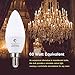 (6 Pack)Sailstar 6W LED Candelabra Bulb, Soft White 2700K LED Candle Light Bulbs, 40-60 Watt Fan Bulbs Equivalent, E12 Candelabra Base, 600 Lumen Torpedo Shape B11 LED Light