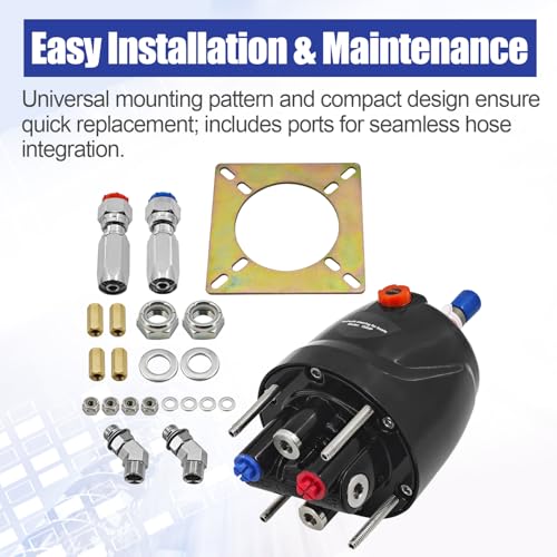 Image of HH4314-3 Hydraulic Steering Pump Fits for Teleflex BayStar 150HP | Fit for Teleflex Marine / SeaStar BayStar HH4314-3 Hydraulic Steering Systems, 1.4 cu. in.