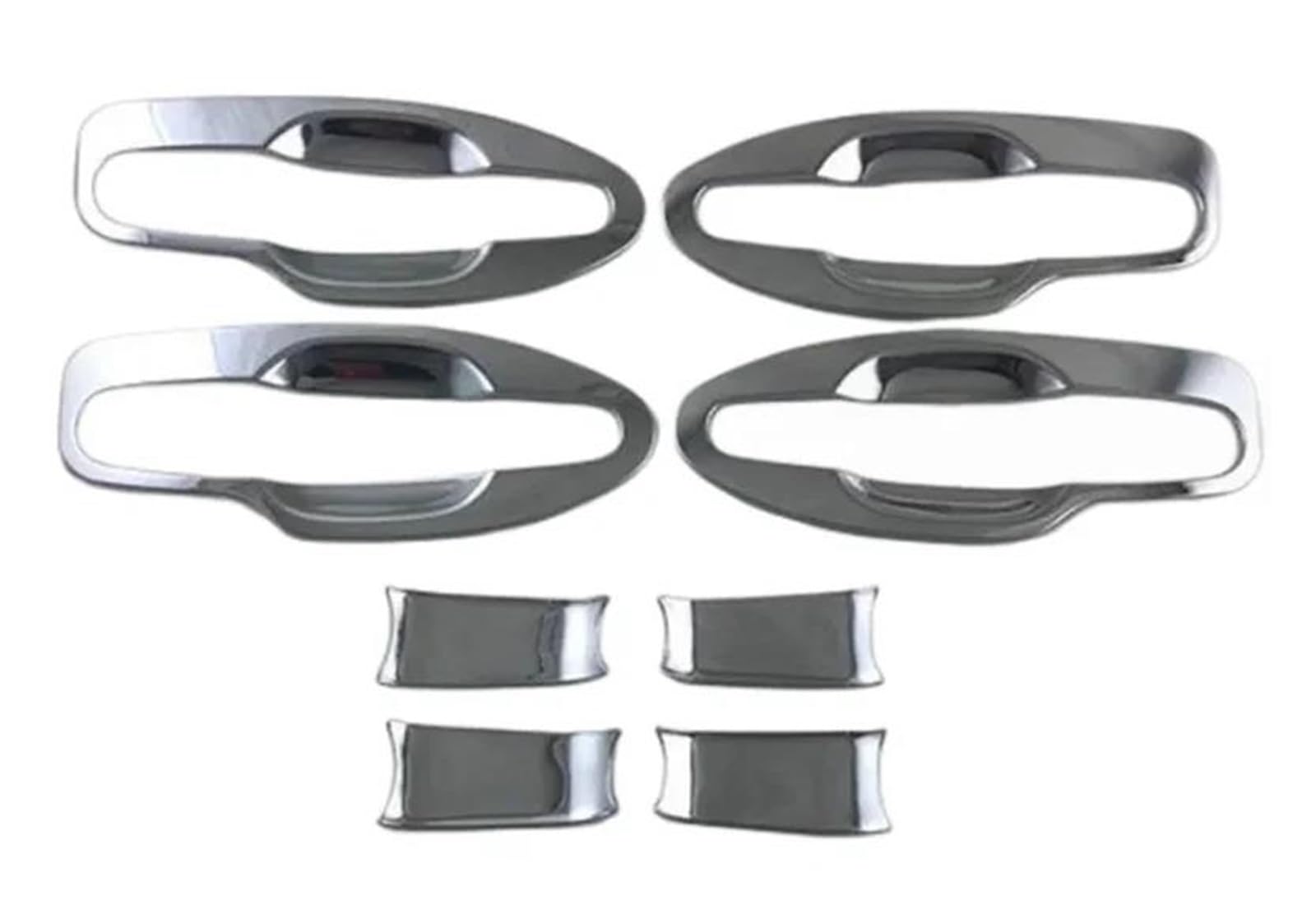 Piwine Chrome For Lexus Rx300 Xu110 Is200 Is300 For Previa 1998-2003 Car Door Bowl Covers Abs Carbon Accessories Stickers(Chrome)