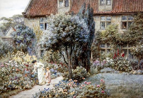 Manor Farm Garden Yorkshire tableau mural pour créer un salon de style cottage