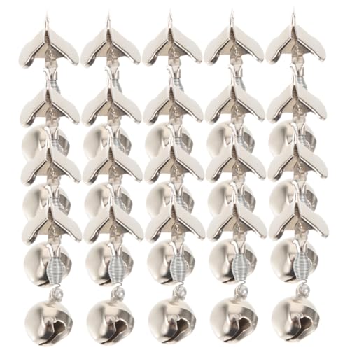 WHAMVOX 20Pcs Fishing Alarm Portable Alert Bells for Fishing Rods Easy to Attach Outdoor Fishing Accessories Durable and Reliable Fishing Alerts