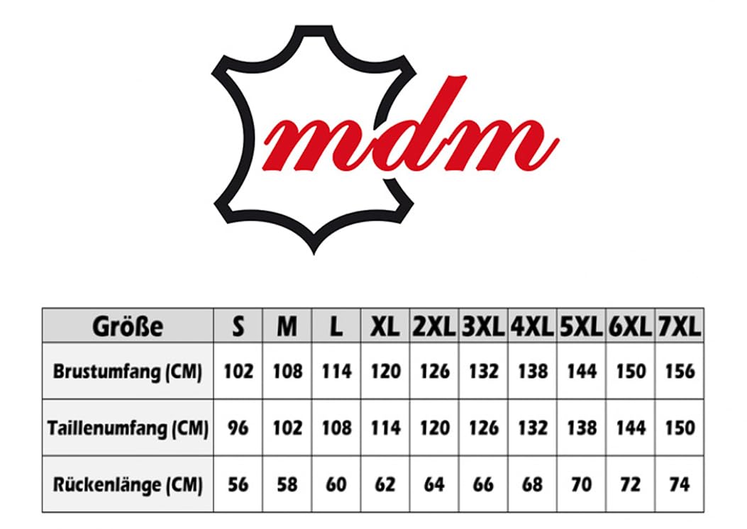 MDM Gilet en Cuir d'Agneau Nappa Véritable pour Homme