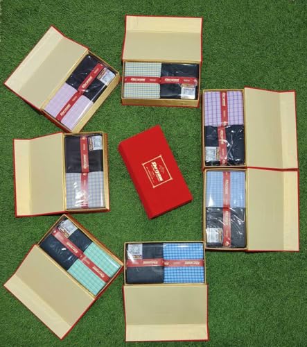 Image of Unstitched Plain Shirt and Trouser Fabric Combo Gift set - Cotton Blend Material - 2.25m Shirt Cloth - 1.20m Pant Cloth