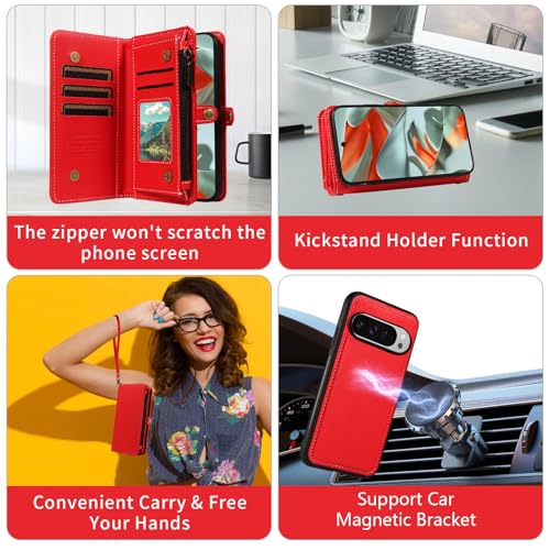 Coque Google Pixel 9 Pro XL finition premium rouge CSYBYW008 - 4