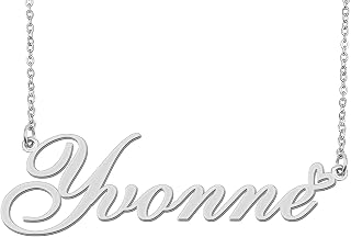 Personalized Heart Name Necklace Gold Custom Any Names Stainless Steel Jewelry for Womens Graduation