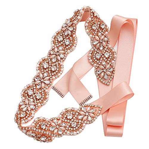 Best Rose Gold Bridal Belt For Your Wedding Dress