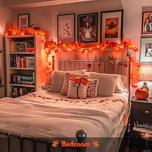 JMEXSUSS 2 Pack Thanksgiving Lights Indoor with Leaf, Total 22 FT 40 LED Fall Thanksgiving Lights Battery Operated, Thanksgiving Decorations for Window Garland Bedroom Fireplace Mantle Door Kitchen JMEXSUSS 2 Pack Thanksgiving Lights Indoor with Leaf Total 22 FT 40 LED Fall Thanksgiving Lights Battery Operated Thanksgiving Decorations for Window Garland Bedroom Fireplace Mantle Door Kitchen