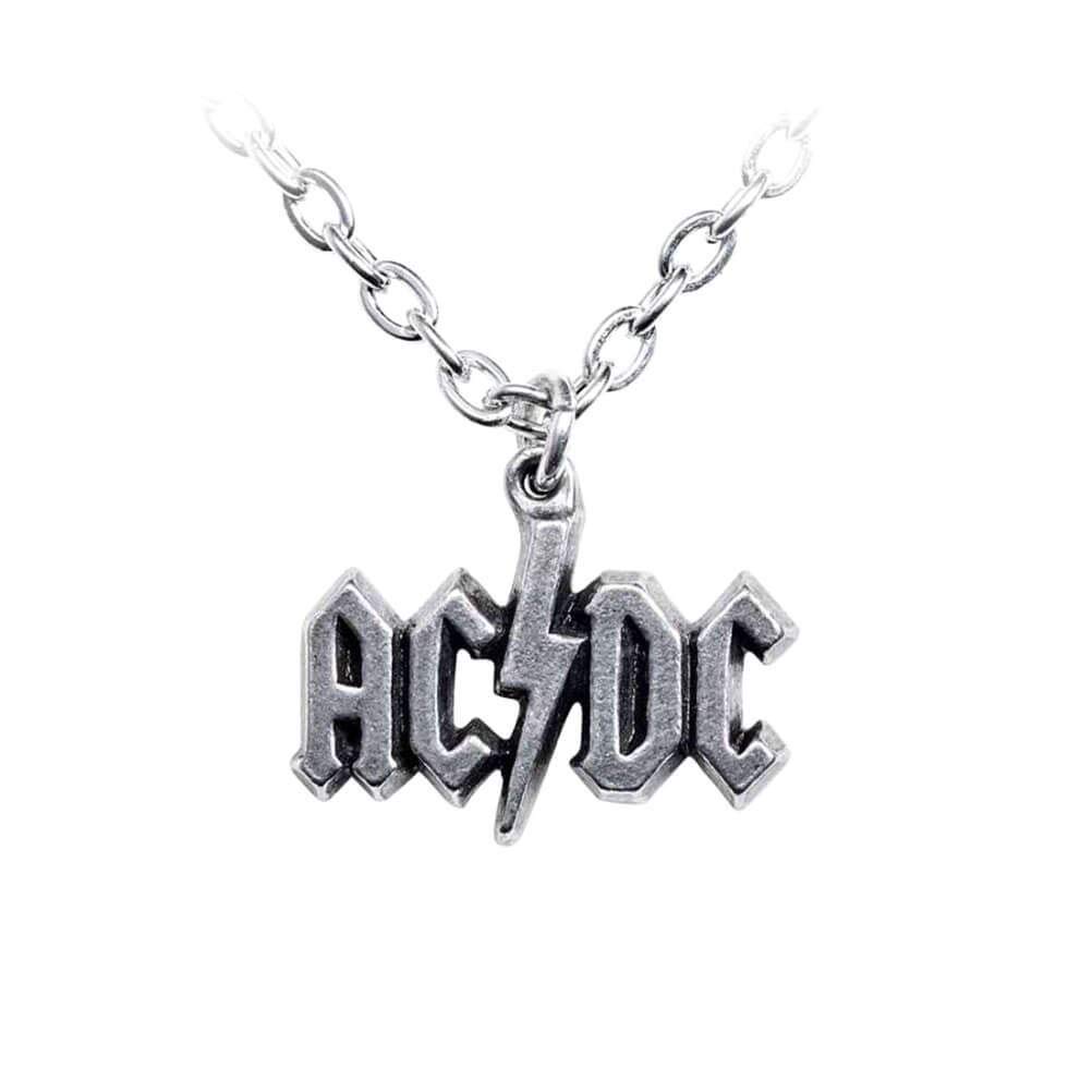 Alchemy RocksAC/DC: Lightning Logo- Pewter Pendant