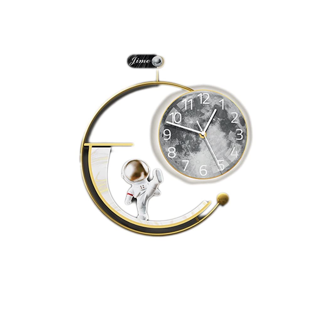 Horloge Murale LED Salon Chic - Ambiance Tendance Créative Filet Rouge pour Mur de Maison