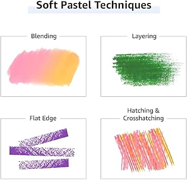 MUNGYO Soft Pastel Set 64 Vibrant Colors for Artists | Smooth & Blendable | Square Shape