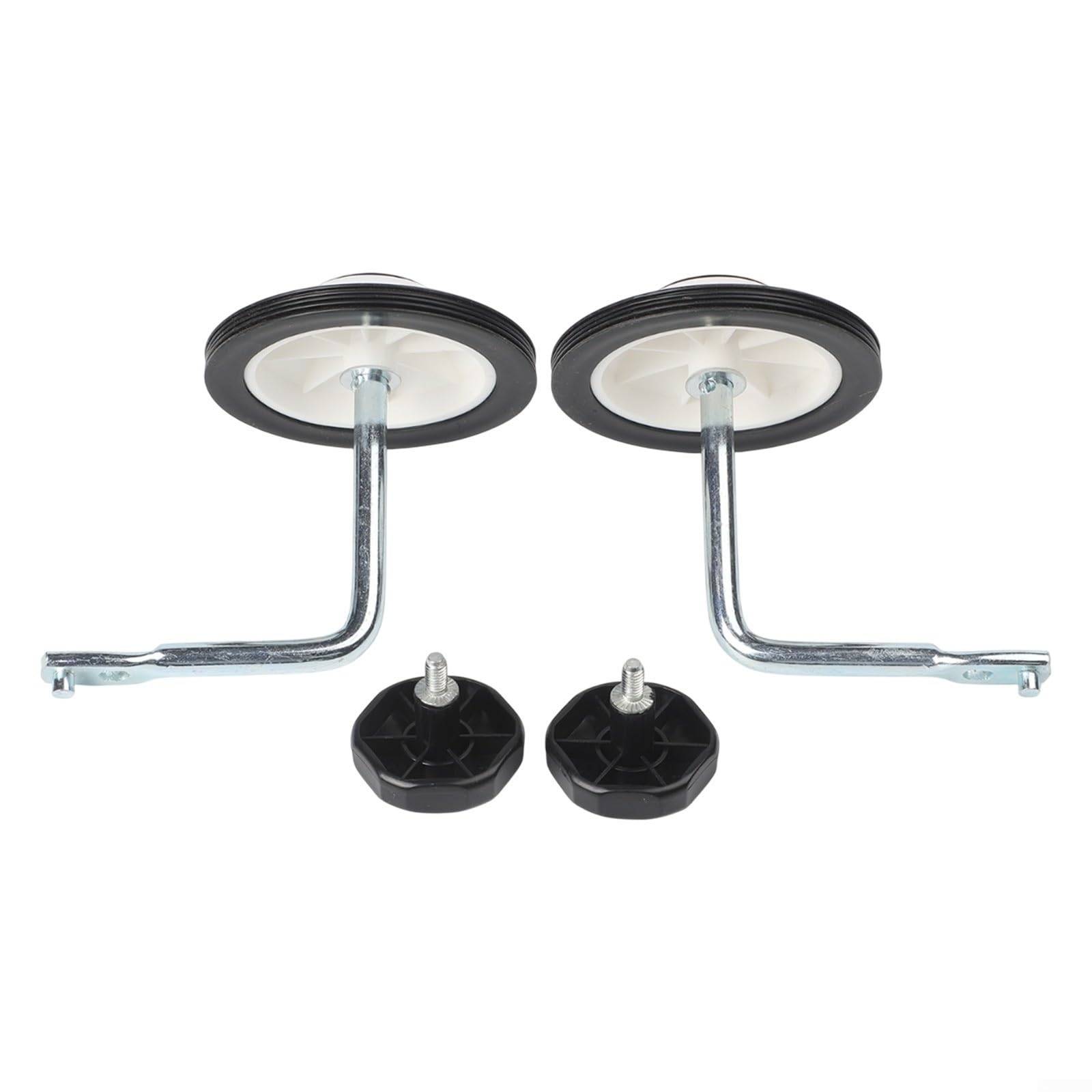 Stabilisateurs de vélo pour enfants pour roues d'entraînement pour vélos de 30,5 cm, 35,6 cm, 40,6 cm avec pneus en polyuréthane clignotants, roulements silencieux en acier au carbone, roulettes de