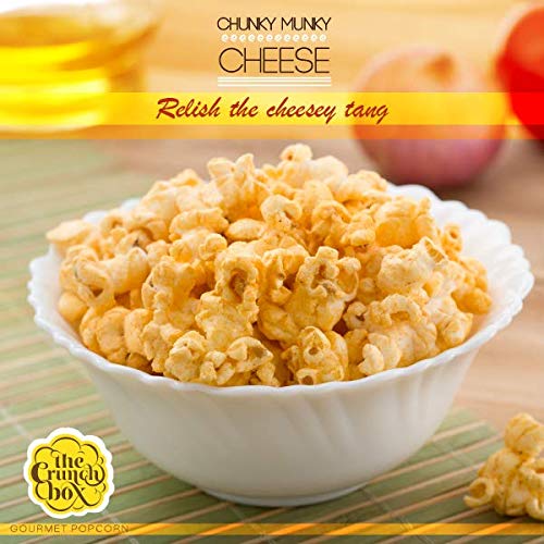 Image of The Crunch Box Ready to Eat Popcorn, Chunky Munky Cheese Flavor Family Pack (175 gm) | Perfect for Movie Nights, Road Trips, Game Nights, Evening Snacks, Parties and Gatherings