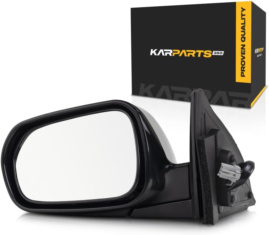 For Honda Accord Door Mirror 1999 2000 2001 2002 Driver Side | Power | Non-Heated | Black | Sedan | Replacement For HO1320125 | 76250-S4K-A41ZB