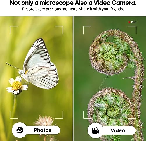 Image of Etzin USB Digital Microscope 50X-1000X Magnification USB Handheld Portable Mini Microscope Camera Coin Magnifier with 8 Adjustable LED Lights for i-Phone i-Pad /Android Phone /Tablet /Windows Mac. 1051IM