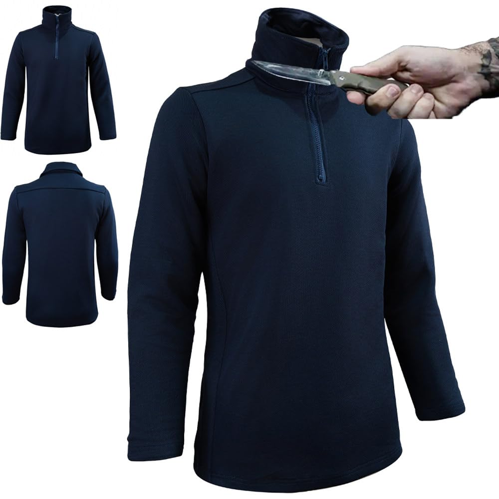 Bluza Z Wysokim Kołnierzem, Chroniąca Przed Przecięciem I Cięciem, Kamizelka Ochronna, Kamizelka Ochronna Poziomu 5, Odzież Chroniąca Przed Przecięciem Black-M