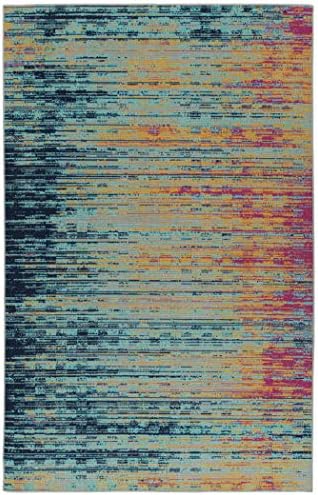 Kaleen 5'3" x 7'3" Area Rug in Multi-Color, Indoor / Outdoor Zuma Beach Collection