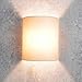 Produktbild Moderne Wandleuchte mit Kabel Anschluss in Creme elegant Loft Stoff Wandlampe ALICE