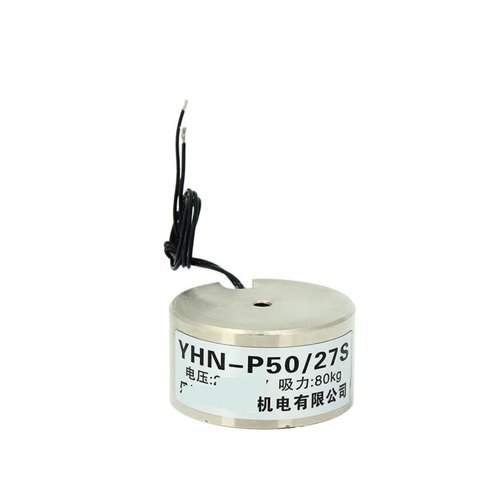 YHN-P50/27S DC Ventouse électro-Aimant Puissance d'aspiration 80kg 12v/24v(24v)
