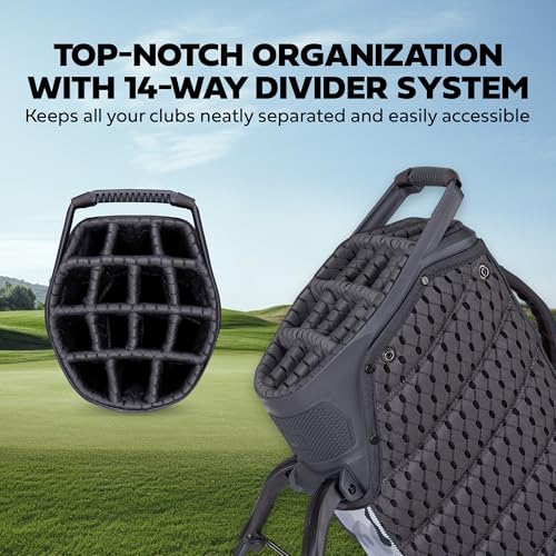 Sun Mountain 2025 4.5LS 14-Way VLO Bag - Prime Organization with Our 14 Way Golf Stand Bag - Lightweight Golf Club Bag with Full-Length Pockets and Adjustable Straps for Enhanced Carry - Image 5