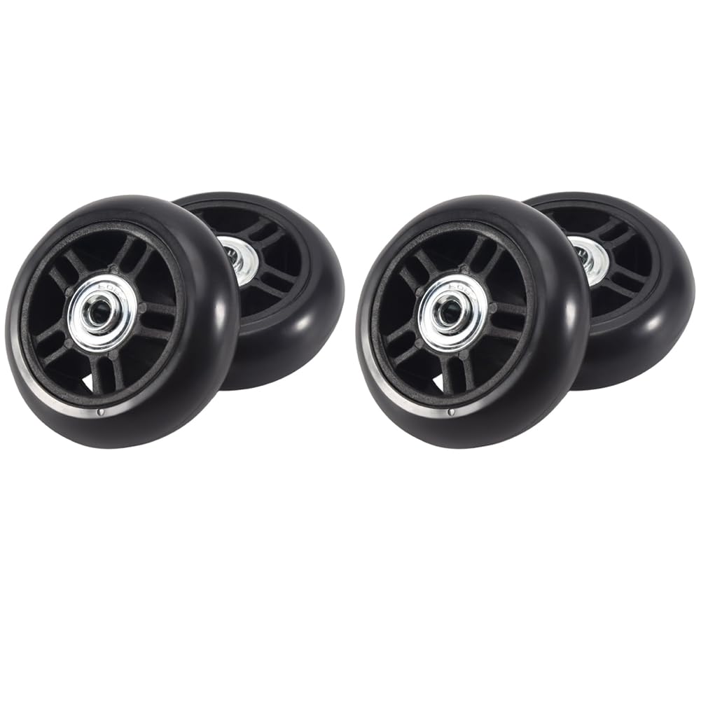 Ctrlzs 2 Pair Universal Swivel Luggage Suitcase Wheel Replacement Caster Luggage Wheel Replacement Luggage Accessories