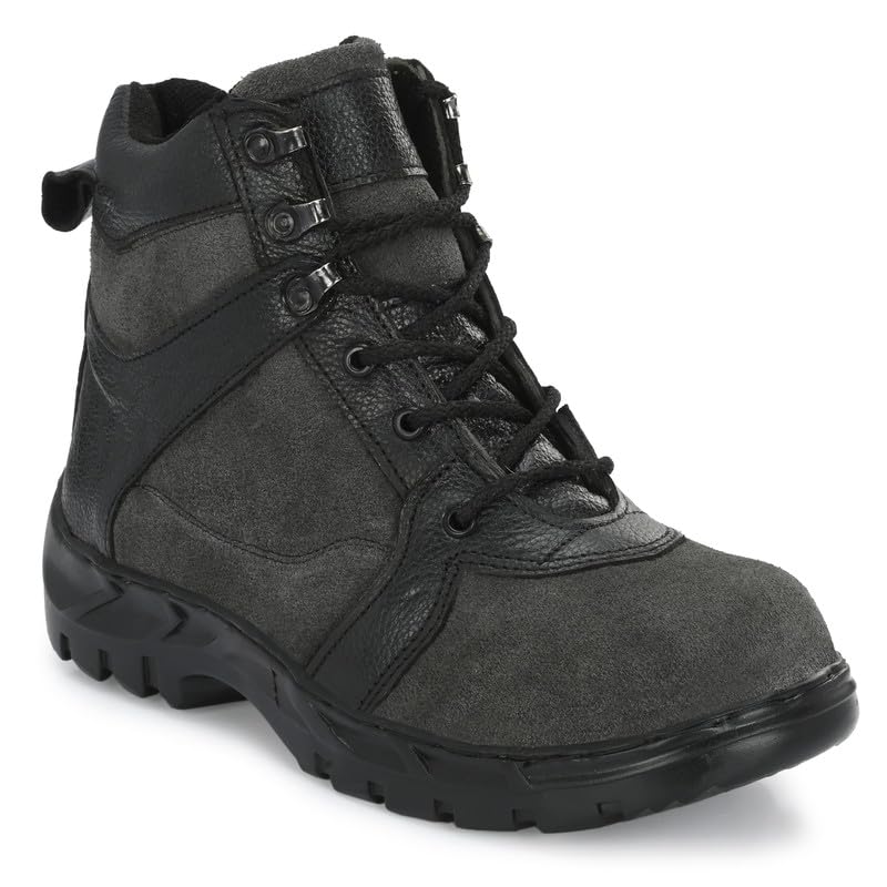 DIMMO Black Genuine Leather Steel Toe Safety Shoe (3323) (B0CN76LCCK) Amazon Price History, Amazon Price Tracker