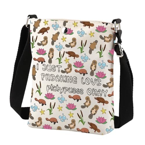 Platypus Crossbody Bag Platypus Lover Gift I Just Freaking Love Platypuses Animal Platypus Owner Gifts Cell Phone Sling Bag4