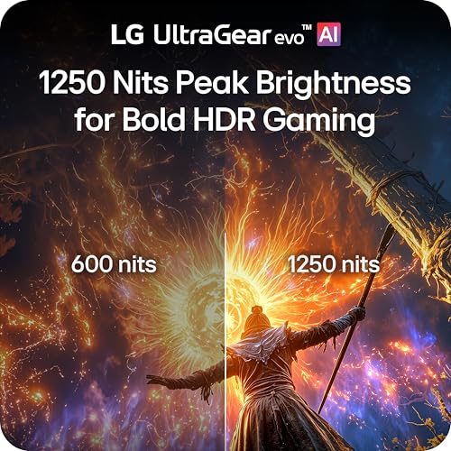 Image of LG 27GM950B-B 27-inch Ultragear evo 5K (5120 x 2880) IPS Mini-LED Gaming Monitor, 165Hz, 1ms, NVIDIA G-Sync, AMD FreeSync Premium, DisplayHDR1000, HDMI, DP, USB-C, Tilt /Height /Swivel /Pivot Stand