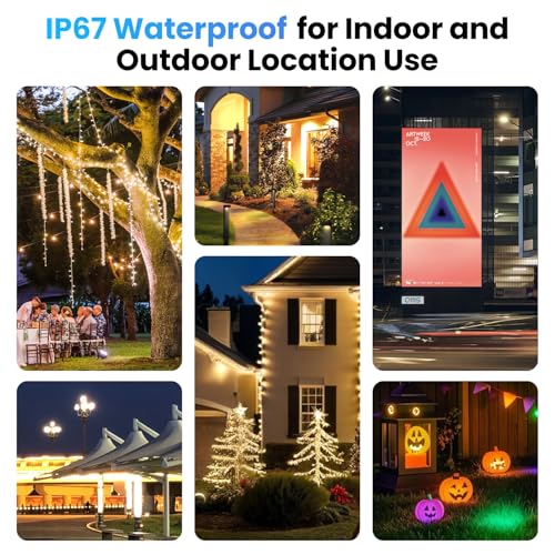 Image of LED Driver 400W Waterproof Power Supply IP67 Transformer, Adapter Converter AC 100V-265V AC to 12V DC 33.3A Low Voltage Output with 3-Prong Plug for LED Light, Computer Project, Outdoor Use