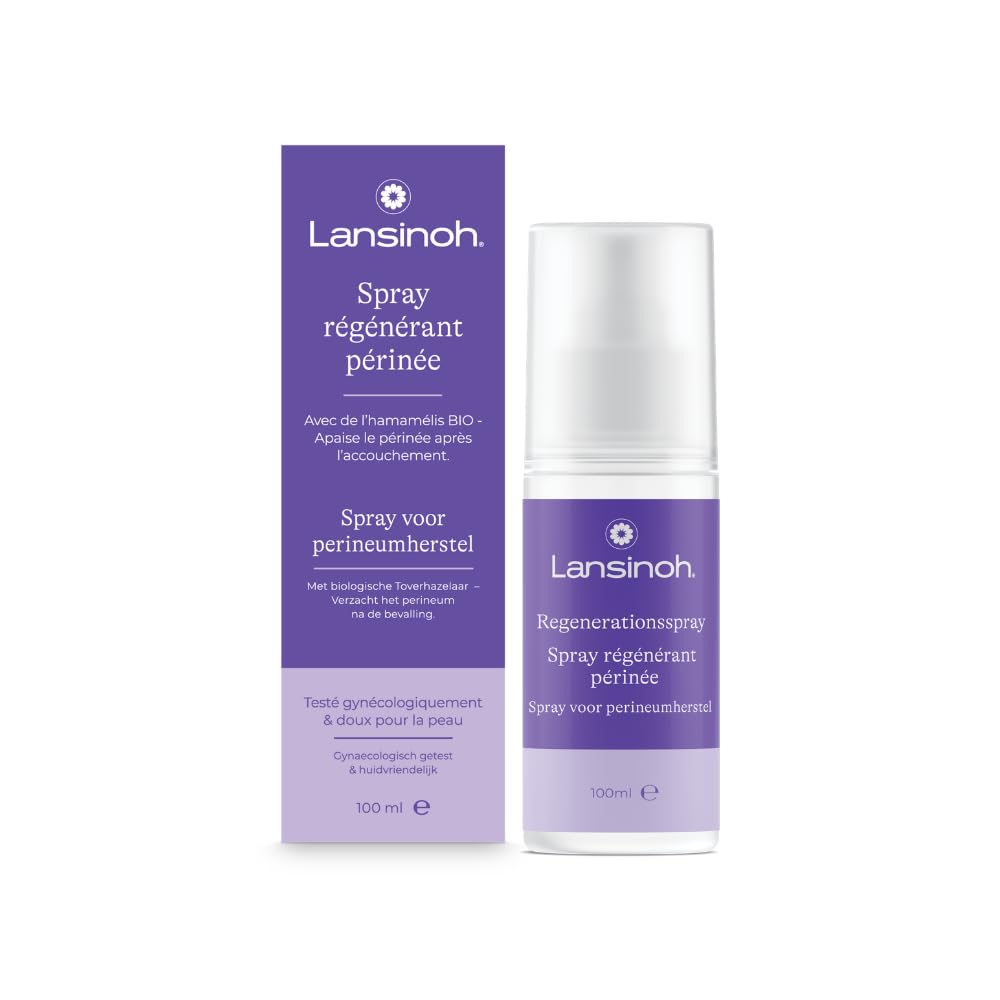 Lansinoh Spray régénérant périnée 100ml Apaisant post-partum Spray 360°