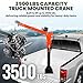 Folding Truck Crane, Jib Crane with 12V 3500Lbs Electric Hoist, 1100 Lbs Carbon Steel Pickup Truck Crane, 360° Rotate Davit Crane for Site, Household and Warehouse (3500 Lbs)