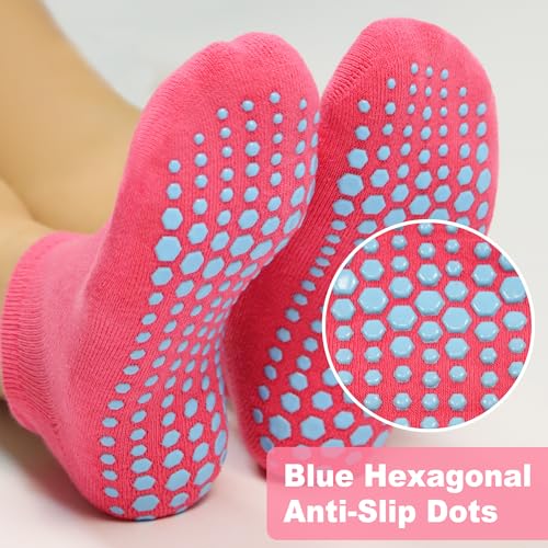 Pilates Grip Socks Women Lady Non Slip Yoga Socks Anti-Skid Thickening Ankle Sock Barre Training Gym Home 2/4 Pairs3