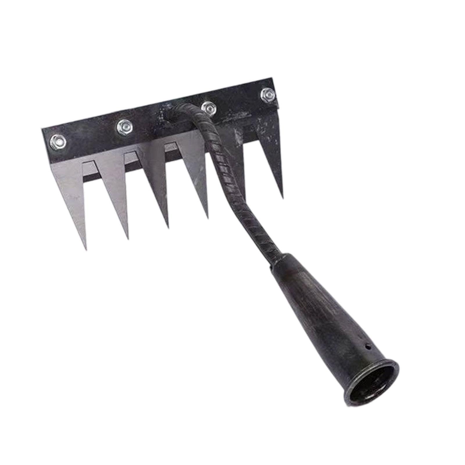 Motyka ogrodowa, grabie ręczne, metalowe, narzędzie do odchwaszczania, grabie do sadzenia, uprawy roli, kopania, orki warzyw, 6 zębów