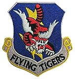 EagleEmblems PM3526 Patch-USAF,Flying Tigers (3'')