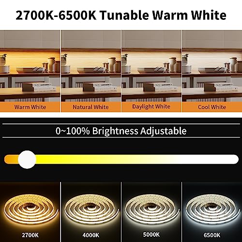 Tira LED COB PAUTIX 10m 2700K-6500K Dimmable 24V miniatura 3