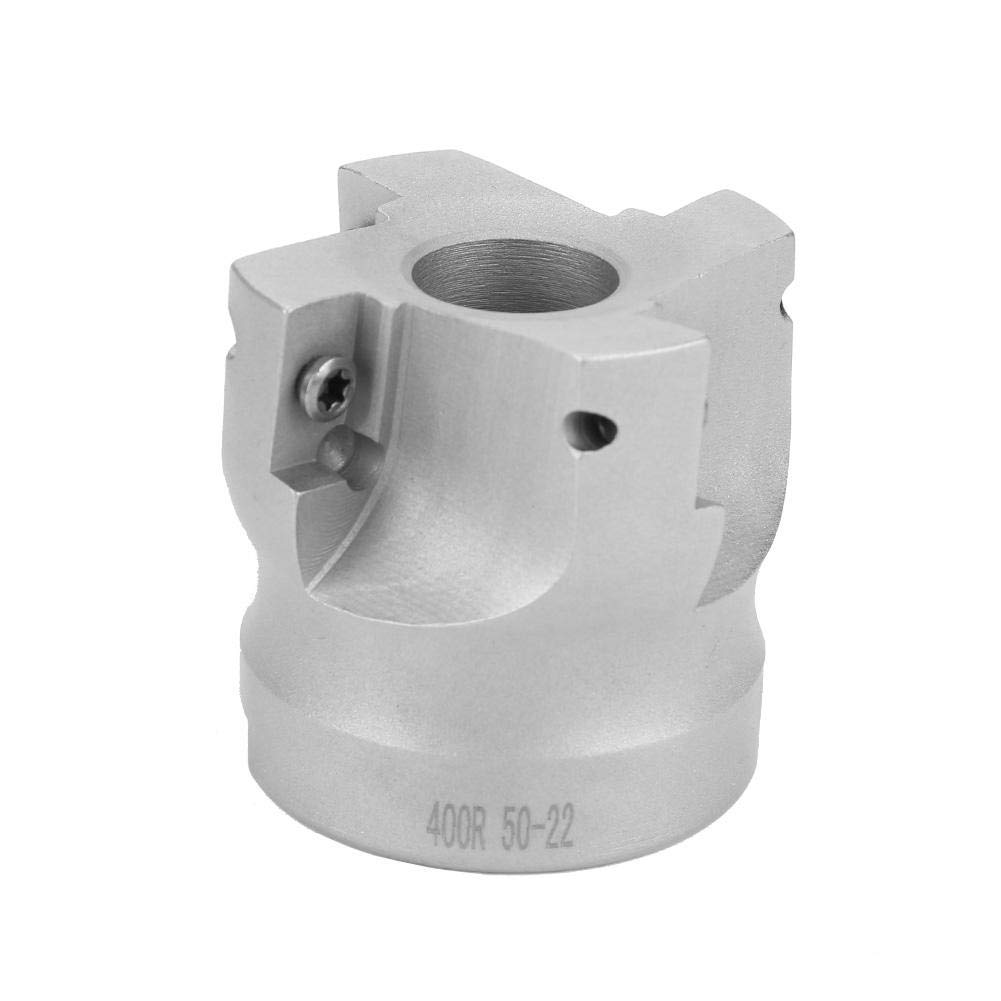 Planfräser, BAP400R-50-22-4F CNC-Schaftfräser Planfräser + 10 APMT1604 Hartmetall-Wendeschneidplatten + T15 Schlüssel für CNC-Maschinen, Metallbearbeitung