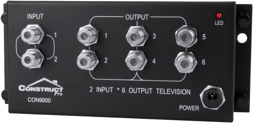 Video Distribution Module, 2 Inputs, 6 Outputs