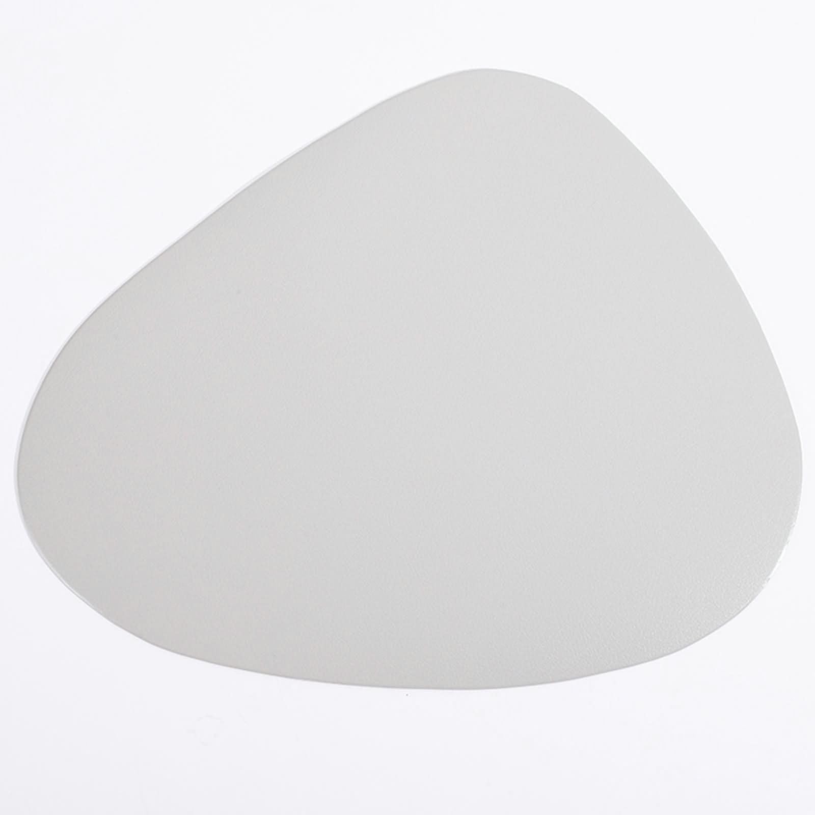 10PCS Manteles Individuales,45 x 36.5 CM,Salvamanteles Individuales PVC Color Sólido con Geométrico Mantel Individual Gris Claro