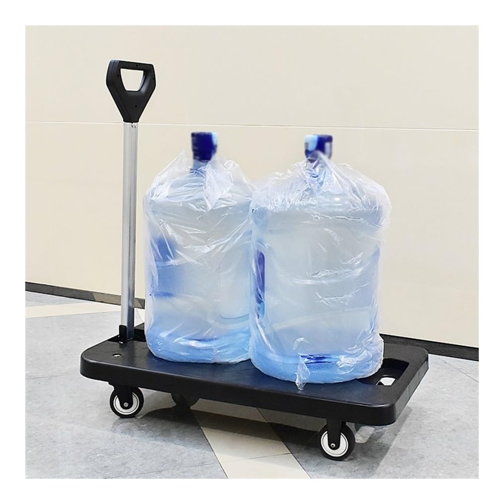 Handwagen Haushaltswagen, geräuschlos, faltbar, Flachbettwagen, tragbarer Einkaufswagen, Lebensmitteleinkaufswagen, Kleiner Wagen for die Lieferung