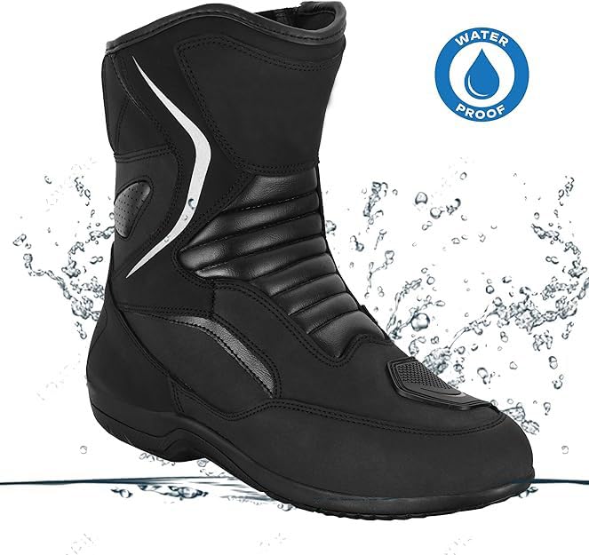 Zapatos de moto para hombre calzado de calle reforzado protección contra impactos suela antideslizante