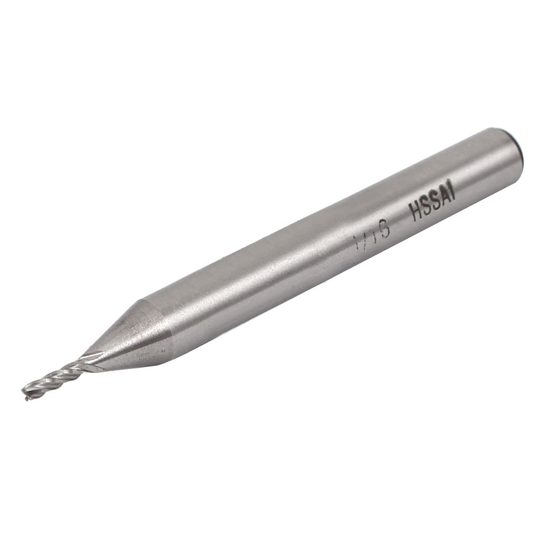 Uxcell a16041100ux0114 1/16-inch Cutting Dia HSSAL 4 Flutes Spiral Bit End Mill Cutter