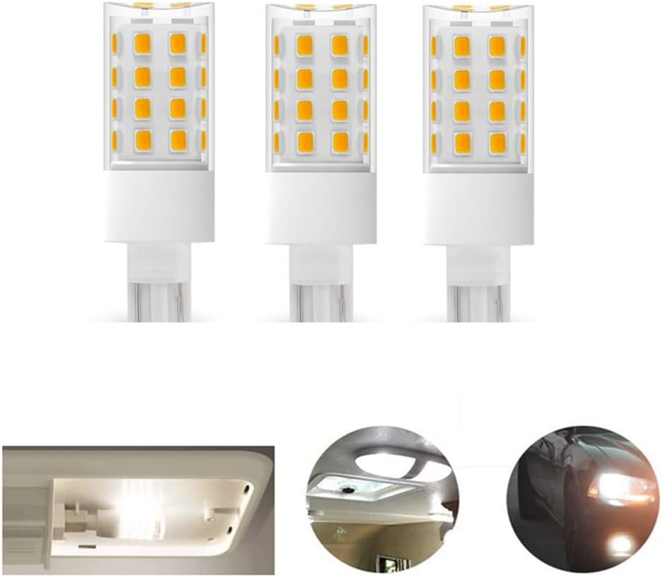 (8-Pack) 5W=40W LED Replacement Landscape Pathway Light Bulb Wedge Base T5 T10 Interior Lighting RV Light Bulbs for Trailer Motorhome 5th Wheel, Marine Boat Dome Light Replacement (Whie 5000K)