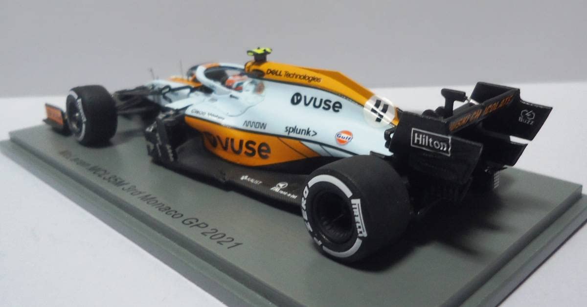 1/43 スパーク モナコ ガルフカラー マクラーレン MCL35M No.4-