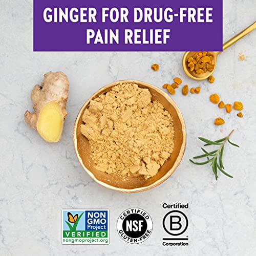 Melatonin & Ginger Sleep Supplement, New Chapter Sleep Aid,  Restful Sleep And Pain Relief, Gluten Free And Non-Gmo, 30 Vegetarian Capsules #TOP3