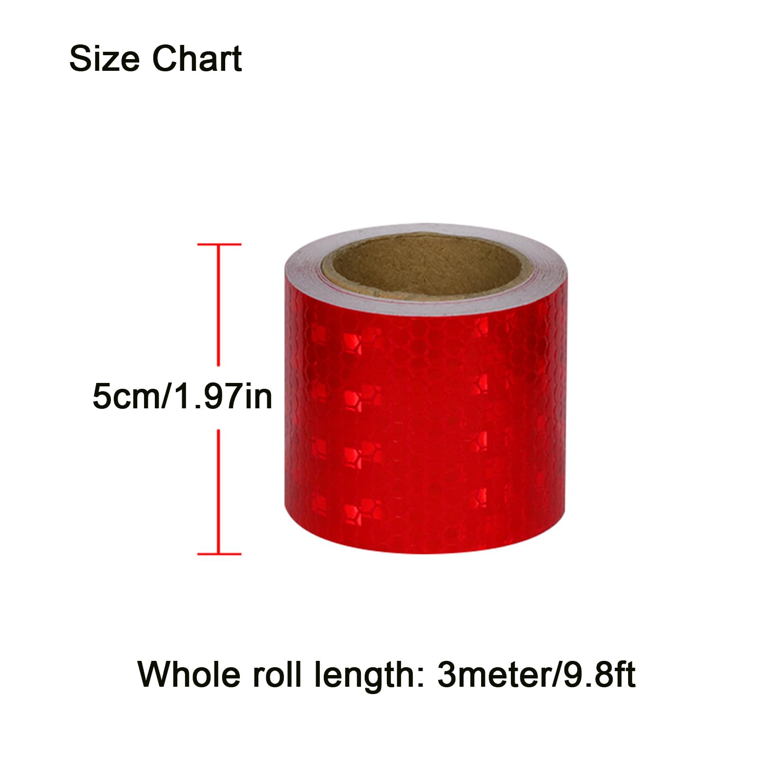 Cinta Reflectante de Seguridad, 3 Rollos de 5 cm x 3 Metros, Impermeable, Adhesiva, for Exteriores, Ropa