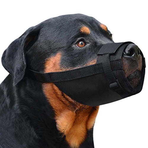 Collardirect 2-Pcs Set Dog Muzzles - Adjustable Soft Breathable Nylon Dog Mouth Guard Cover For Small, Medium And Large Dogs, Anti Chewing, Barking & Biting (2 Black; L/Xl (2 Count)) #TOP5