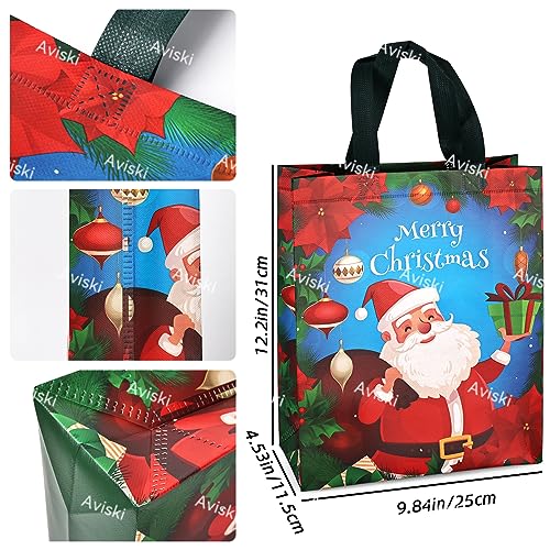4PCS Multifunctional Non-Woven Christmas Tote Bags - 31x25x11.5cm, Perfect for Gifts Shopping & Xmas Party Supplies - Image 2