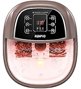 RENPHO Foot Spa Bath Massager, Motorized Massage, Fast Heating, and Powerful Bubble Jets, Automat...