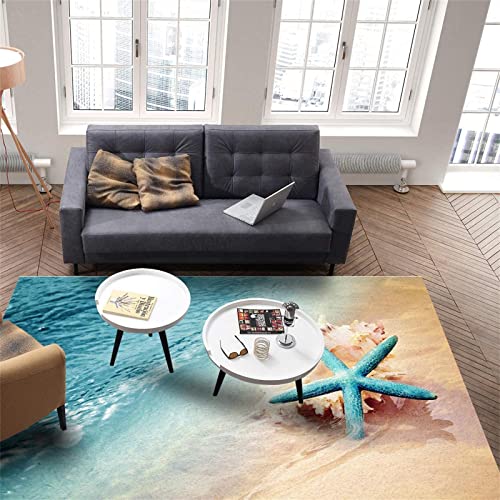 Tapete Decorativo temático marino 4x5ft anti deslizante miniatura 2